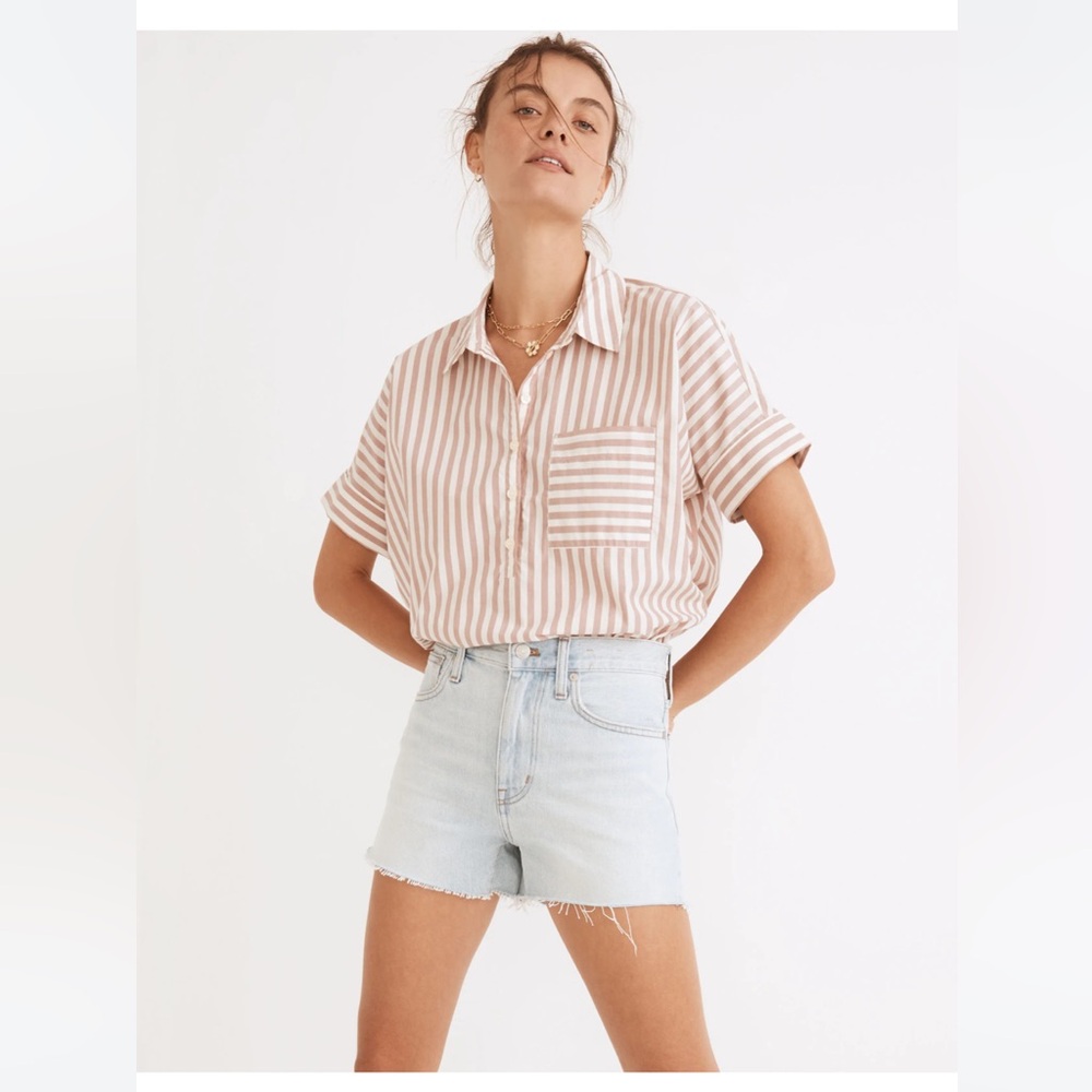 Madewell Relaxed Denim shorts in Essen Wash